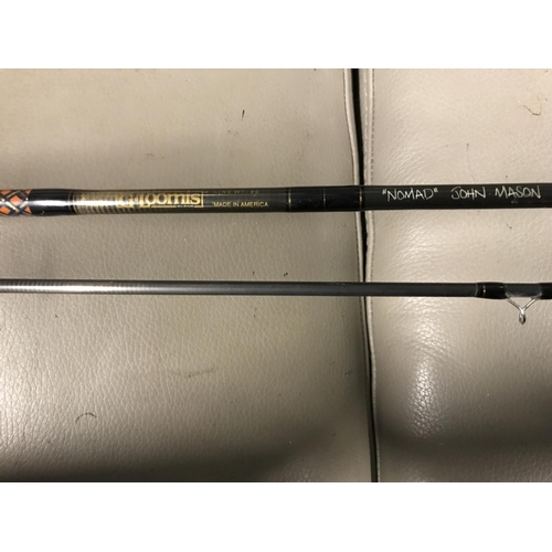 806 - G LOOMIS NOMAD JOHN MASON FISHING ROD F1206B IMX WITH HARD CASE & SOFT BAG