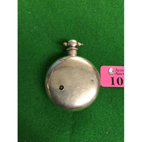 107 - LOVELY SILVER J. HOY MARSHALL POCKET WATCH - FACE A/F - WATCHES AND CLOCKS ARE NOT TESTED