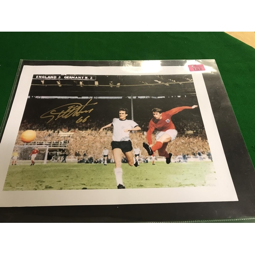 182 - SIGNED GEOFF HURST 1966 PICTURE