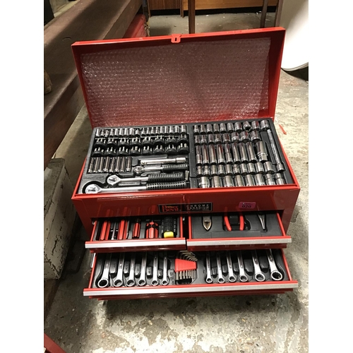 20 - NEW POWER DEVIL METAL TOOL KIT CHEST CABINET WITH TOOLS - COLLECTION ONLY OR ARFRANGE OWN COURIER