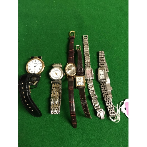 280 - 6 X VINTAGE WATCHES INC ACCURIST, CITIZEN ETC - WATCHES & CLOCKS ARE NOT TESTED