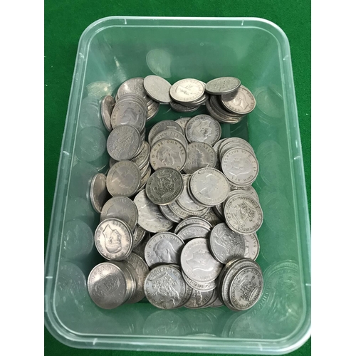 59 - LARGE QTY OF APPROX 75 PRE-DECIMAL BRITISH COINS INC HALF CROWNS & SHILLINGS