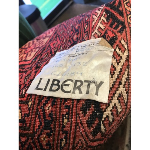 20 - VERY NICE PATTERNED RUG BY LIBERTY - 160CMS X 132CMS USED CONDITION - COLLECTION ONLY OR ARRANGE OWN... 