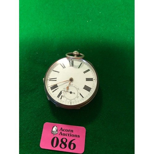 86 - LOVELY VINTAGE SILVER HALLMARKED WALTHAM MASS FULL HUNTER POCKET WATCH - WATCHES & CLOCKS ARE NOT TE... 