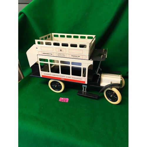 213 - LOVELY BRITISH MADE METAL MODEL BUS - 40CMS L