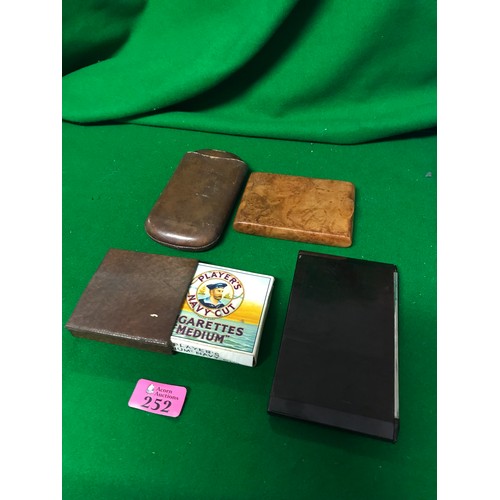 252 - 4 X VINTAGE CIGARETTE CASES INC 1 X  