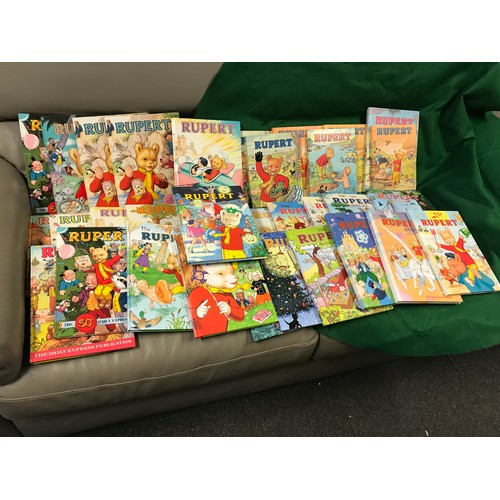 348 - VERY LARGE QTY OF VINTAGE RUPERT ANNUALS