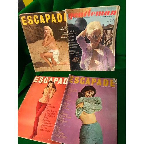 570 - 3 X ESCAPADE GEMTLEMANS MAGAZINES & GENTLEMAN MAGAZINE - FOR ADULTS ONLY