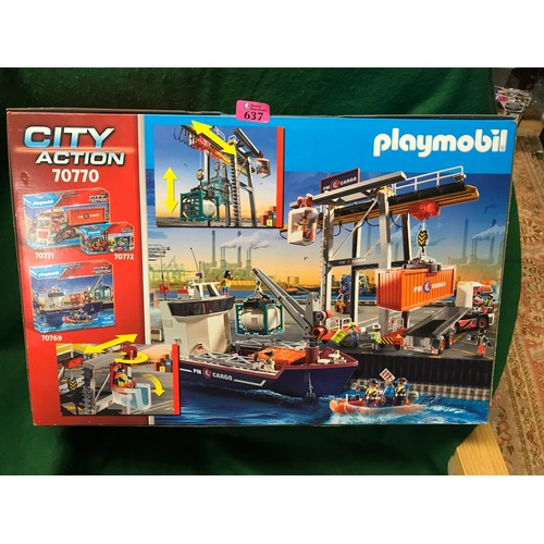 637 - BOXED PLAYMOBIL CITY ACTION 70770