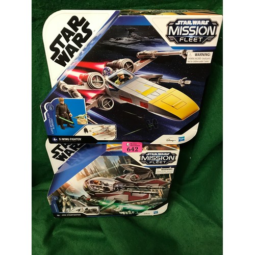 642 - 2 X BOXED STAR WARS MISSION FLEET ITEMS