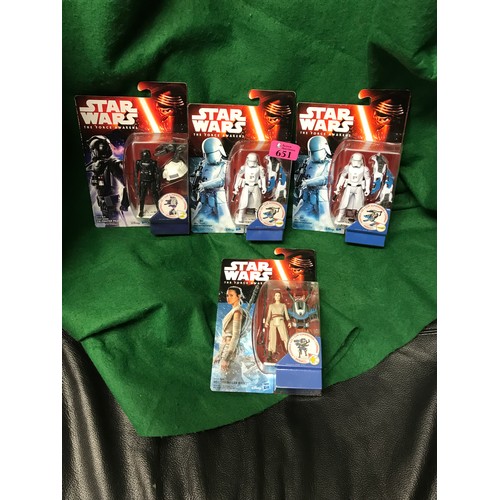 651 - 4 X B OXED STAR WARS FIGURES