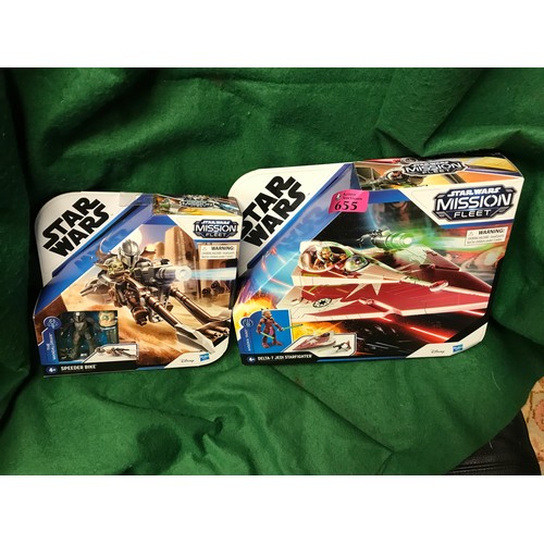 655 - 2 X BOXED STAR WARS MISSION FLEET ITEMS