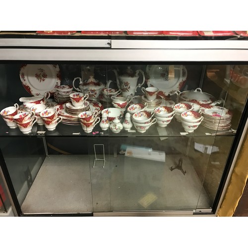 661 - LARGE QTY OF PARAGON ROCKINGHAM CHINA WARE   - 81 PEICES - 1 X SAUCER CHIPPED & 1 X COFFEE CUP CHIPP... 