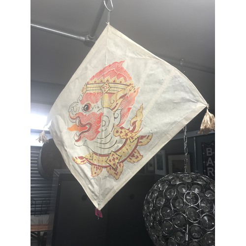 667 - VINTAGE ORIENTAL KITE - 60CMS X 60CMS