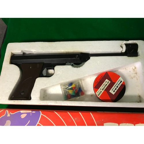 175 - BOXED VINTAGE R071 - MADE IN ITALY BY GUN TOYS .177 CALIBRE AIR PISTOL