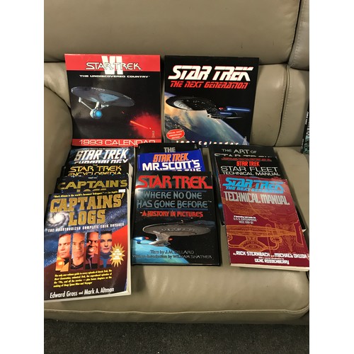 188 - LARGE QTY OF ASSTD STAR TREK & BABYLON 5 ETC, ETC MAGAZINES & BOOKS