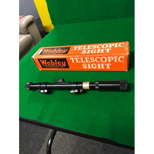 204 - BOXED VINTAGE WEBLEY TELESCOPIC SIGHT