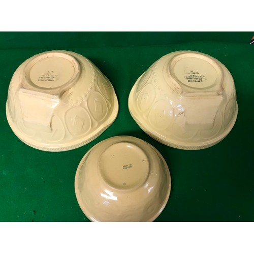 275 - 2 X VINTAGE T.G.GREEN MIXING BOWLS & 1 X OTHER