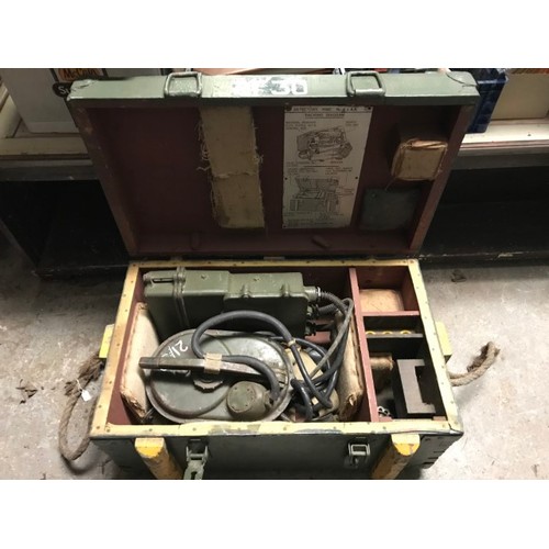 580 - VINTAGE BOXED MILITARY MINE DETECTOR - COLLECTION ONLY OR ARRANGE OWN COURIER