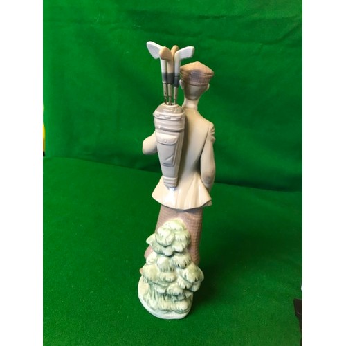 356 - LOVELY LLADRO GOLFING GENTLEMAN - 30CMS H