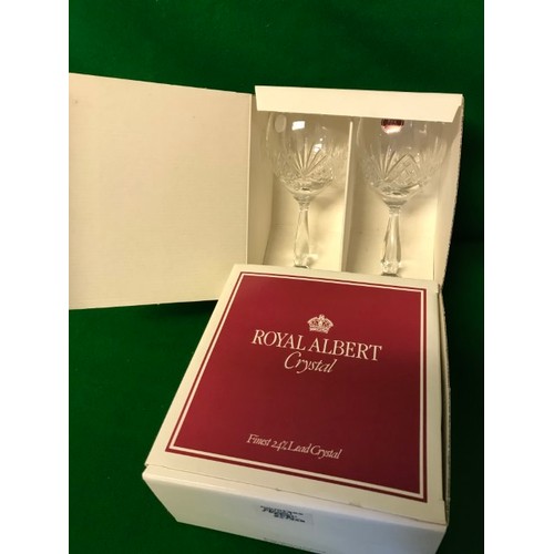 364 - BOXED SET OF R.ALBERT COUNTESS GLASSES & BOXED SET OF R.ALBERT REGENCY GLASSES