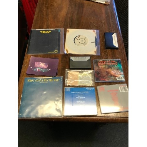 415 - COLLECTION OF HAWKWIND ITEMS INC 1980s TICKETS, CDs & SINGLES ETC