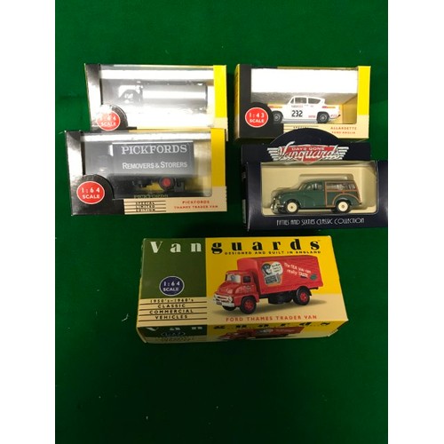 520 - 5 X BOXED VANGUARD DIECAST VEHICLES