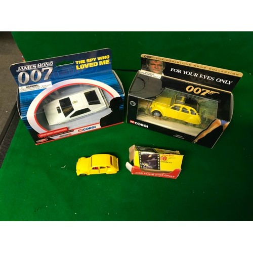 523 - 3 X BOXED CORGI JAMES BOND DIECAST VEHICLES