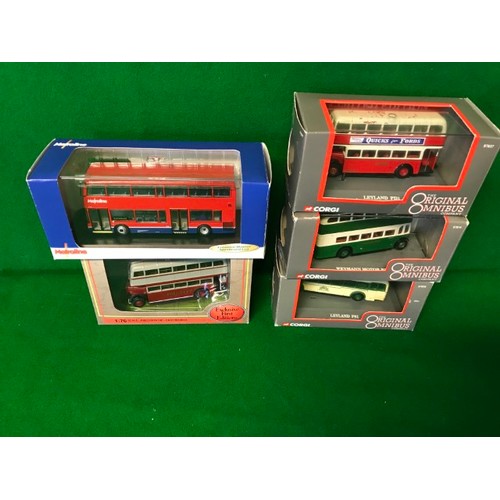 537 - 10 X BOXED DIECAST MODEL BUSES INC CORGI & GILBROW