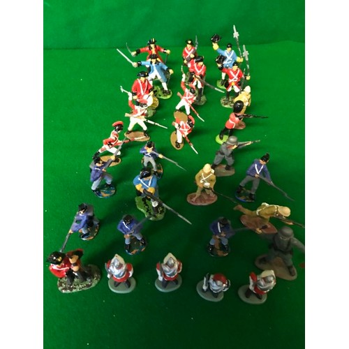 552 - QTY OF APPROX 100 HANDPAINTED PLASTIC SODIERS