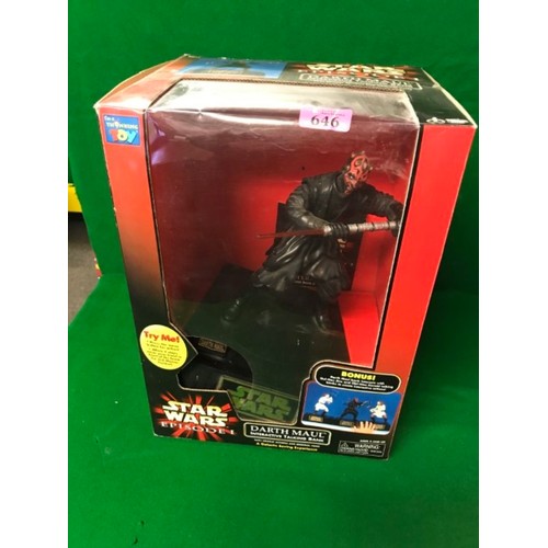 646 - BOXED STAR WARS DARTH MAUL INTERACTIVE TALKING BANK