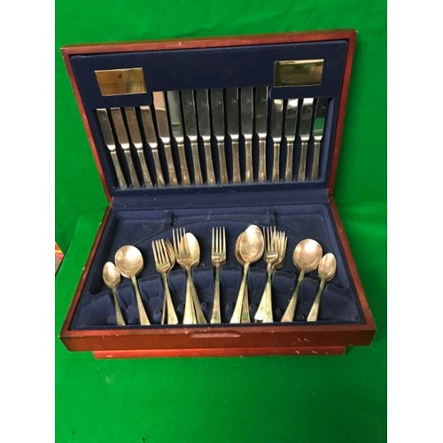 649 - CANTEEN OF VINERS PARISH COLLECTION CUTLERY - INCOMPLETE SET