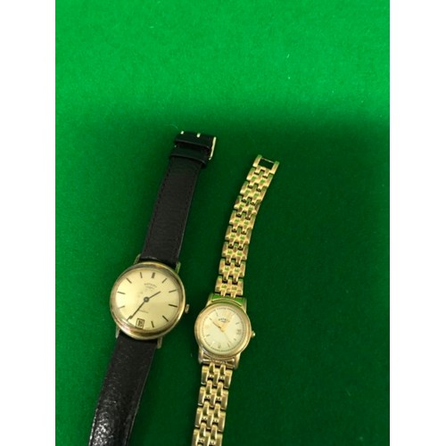 693 - BOXED ROTARY WATCH & 2 X UNBOXED ROTARY WATCHES - WATCHES & CLOCKS ARE NOT TESTED