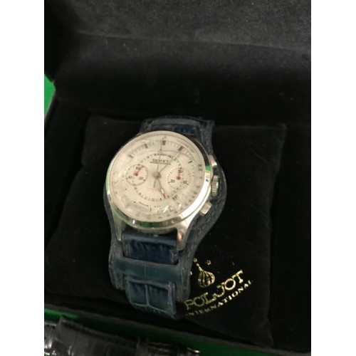 709 - 1 X BOXED WATCH A/F GLASS & 4 LOOSE WATCHES - WATCHES & CLOCKS ARE NOT TESTED