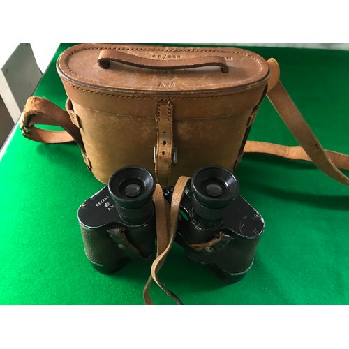 741 - CASED WW11 RAF BINOCULARS