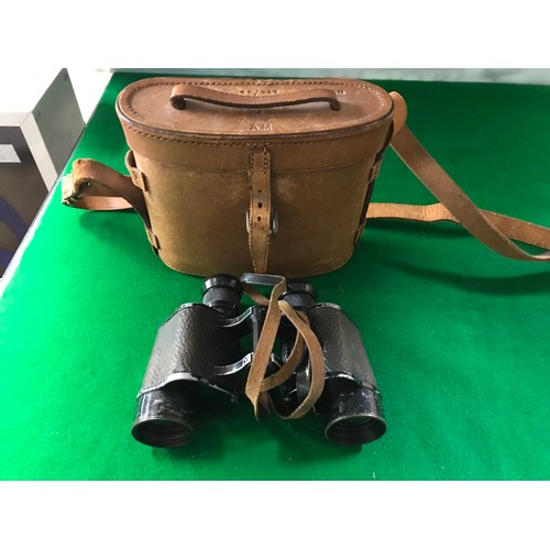 741 - CASED WW11 RAF BINOCULARS