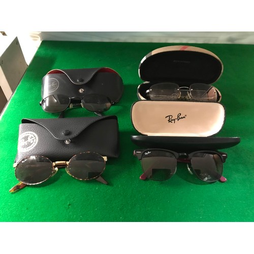 748 - 4 X PAIRS OF SUNGLASSES IN CASES