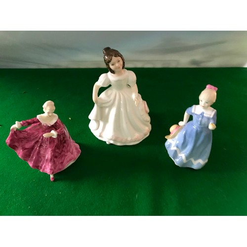 771 - 3 X SMALL ROYAL DOULTON FIGURES