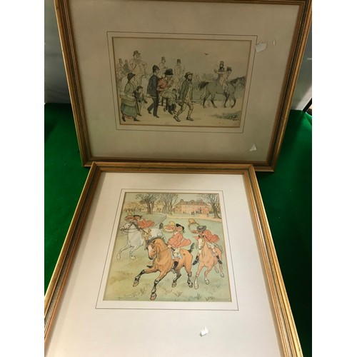 786 - 5 X FRAMED & GLAZED PICTURES BY RANDOLPH CALDECOTE -