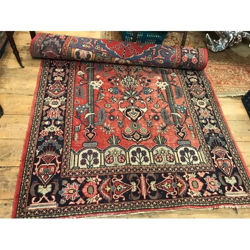 845 - VINTAGE PATTERNED RUG - 135CMS X 200CMS - COLLECTION ONLY OR ARRANGE OWN COURIER