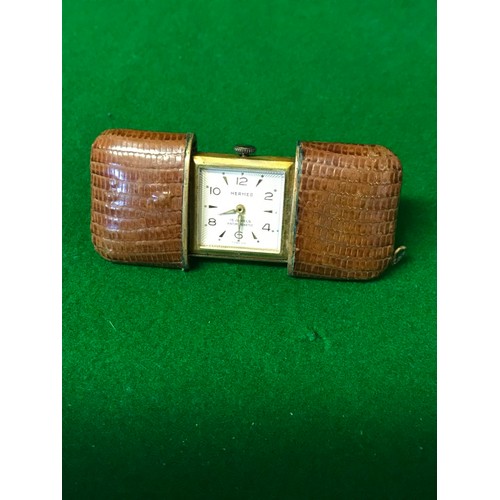 894 - BEAUTIFUL VINTAGE HERMES TRAVEL PURSE WATCH