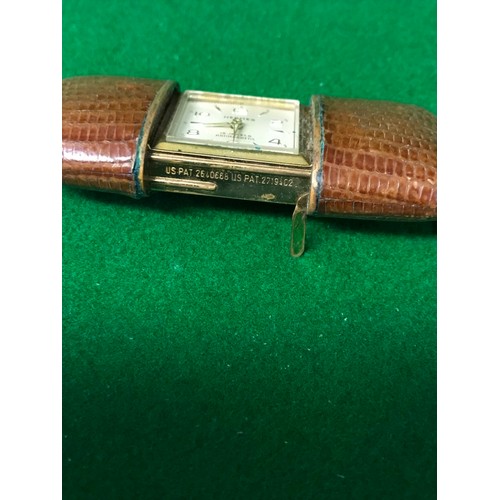 894 - BEAUTIFUL VINTAGE HERMES TRAVEL PURSE WATCH