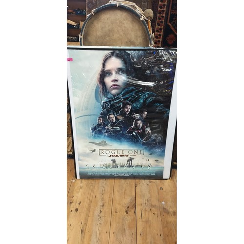 883 - ROGUE ONE STAR WARS FILM POSTER - 70CMS X 100CMS - CASE NOT INC FOR DISPLAY PURPOSE ONLY