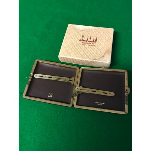 27 - BOXED VINTAGE ALFRED DUNHILL CIGARETTE CASE - MADE IN THE GERMAN US ZONE - VERY GOOD CONDITION
