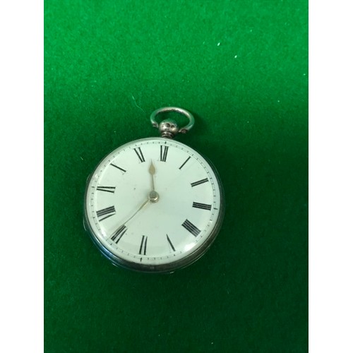 62 - LOVELY HALLMARKED SILVER FULL HUNTER POCKET WATCH - WATCHES & CLOCKS ARE NOT TESTED