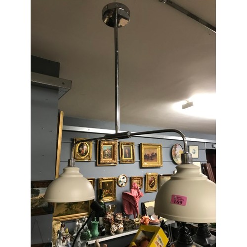 169 - NICE DOUBLE SHADE CEILING LIGHT - ELECTRICAL ITEMS SHOULD BE CHECKED BY A QUALIFIED ELECTRICIAN - CO... 