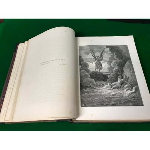 226 - LARGE EARLY HARDBACK EDITION OF MILTONS PARADISE LOST - 28CMS X 35CMS