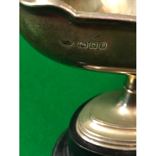 249 - SILVER HALLMARKED TROPHY - AWARDED JUNE 1923 - APPROX 420GRMS - ON STAND 20CMS H