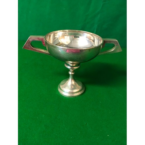 250 - SILVER HALLMARKED TROPHY - AWARDED APRIL 1925 - WEIGHT APPROX 300 GRMS - 15CMS H