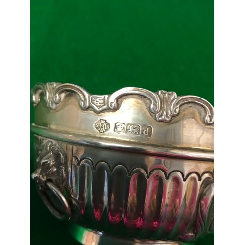 261 - LOVELY SILVER HALLMARKED TROPHY BOWL - AWARDED 1922 - WEIGHT 135GRMS - HEIGHT 5CMS H X DIAM 10CMS